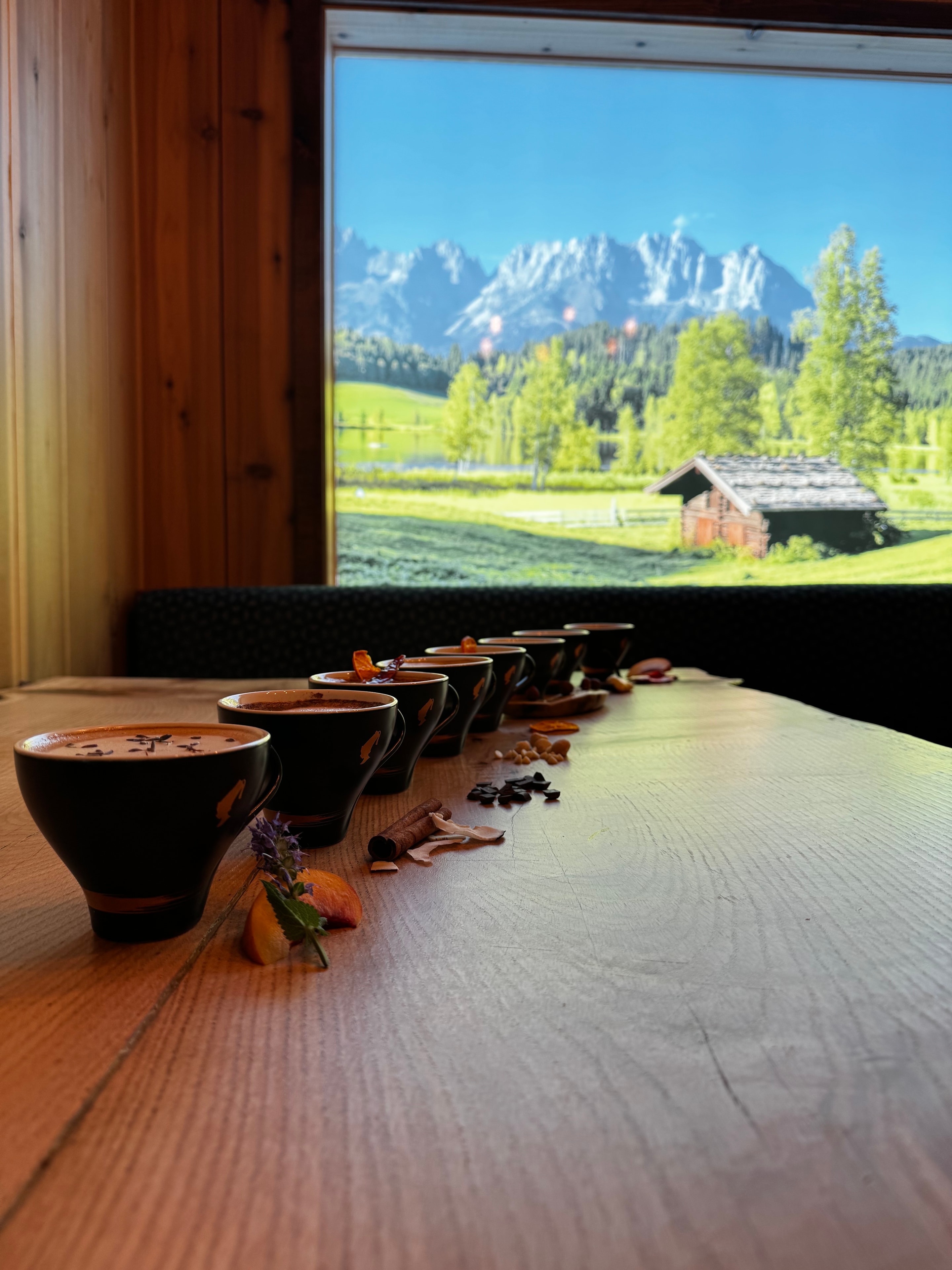 Display of our Signature Coffees in our private dining room